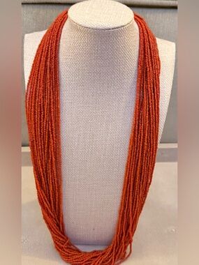 Lightweight Beautiful Multi-Strand Bead Necklace Statement Piece